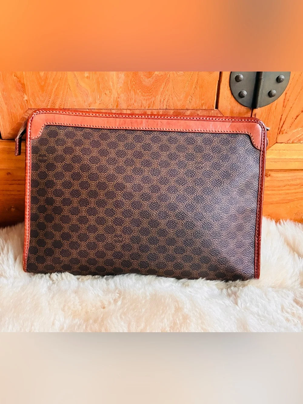 👨🏻‍💼Celine Macadam Celine Envelope Zippered Pouch Macadam vintage unisex